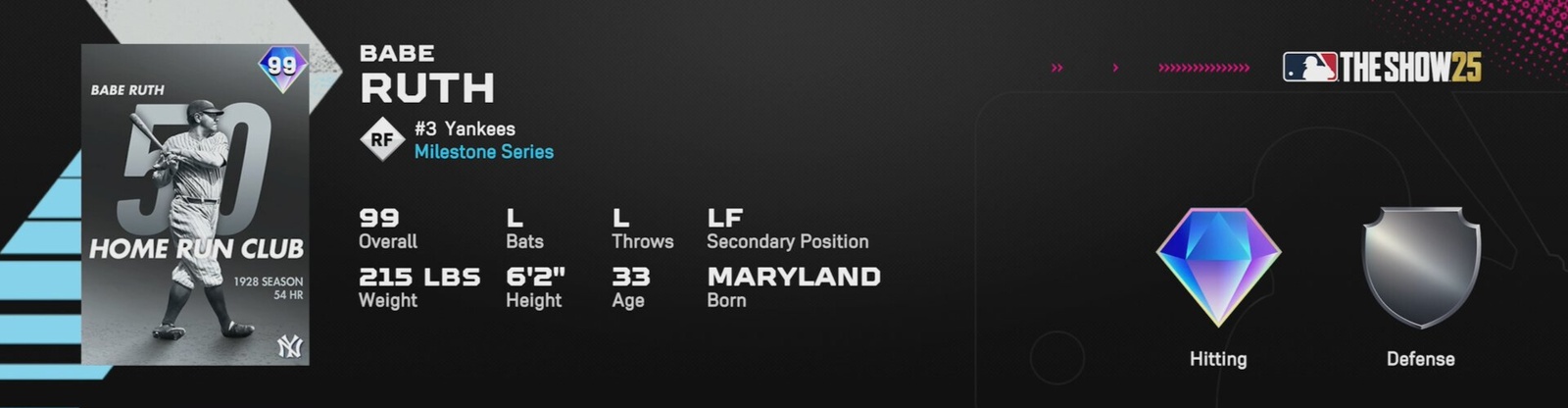 MLB The Show Chase Pack Featuring Babe Ruth Available Now ShowZone